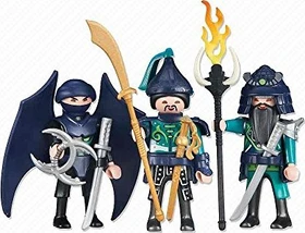 playmobil Figures 3 Grüne Asia-Ritter