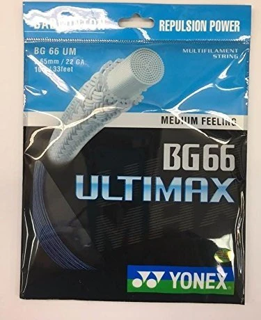 Yonex BG66 Ultimax Badmintonsaite blau 10m