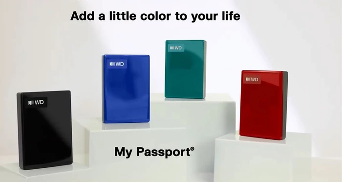 Western Digital WD My Passport, blau, 4TB, USB-C 3.0
