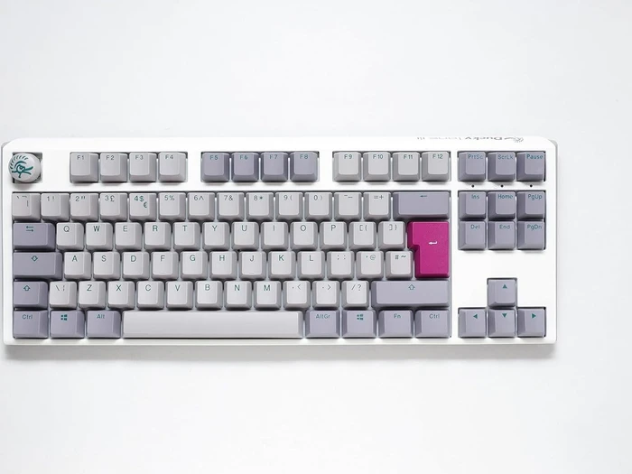 Ducky One 3, Mist Grey, TKL, PBT, LEDs RGB, MX RGB ERGO CLEAR, USB, UK