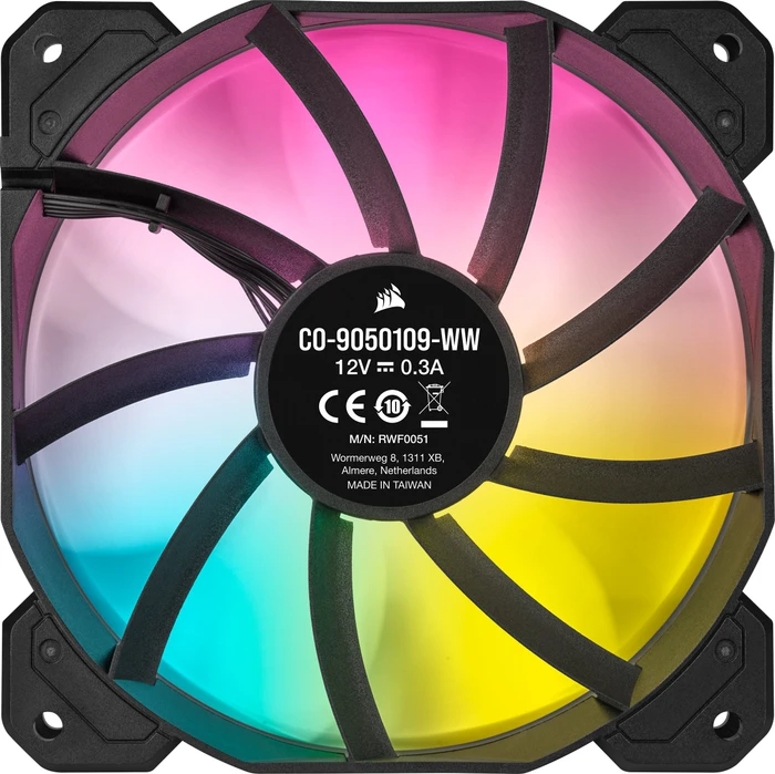 Corsair SP Series iCUE SP120 RGB Elite Triple Fan Kit, schwarz, LED-Steuerung, 120mm, 3er-Pack