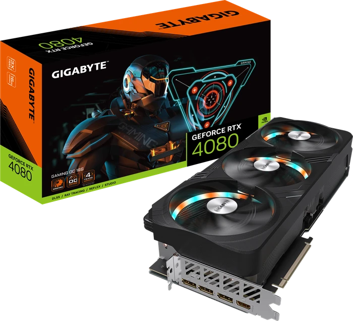 GIGABYTE GeForce RTX 4080 Gaming OC 16G, 16GB GDDR6X, HDMI, 3x DP
