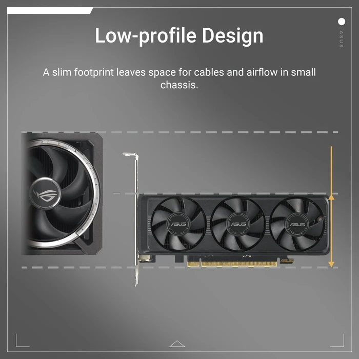 ASUS GeForce RTX 5060 LP BRK OC Edition, RTX5060-O8G-LP-BRK, 8GB GDDR7, 2x HDMI, DP