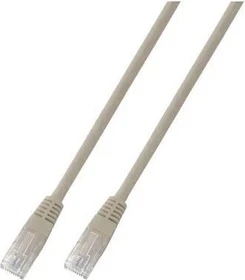 EFB Elektronik PVC CCA Patchkabel, Cat6, U/UTP, RJ-45/RJ-45, 10m, grau