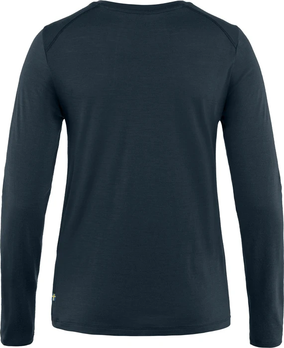 Fjällräven Abisko Wool Funktionsshirt langarm dark navy (Damen)