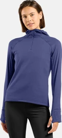 Odlo X-Alp Trail Half Zip Hooded Laufshirt langarm skipper blue (Damen)