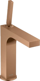 Hansgrohe Axor Citterio 160 Waschbeckenarmatur mit Ablauffernbedienung brushed bronze
