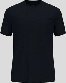 Odlo Essentials Natural Funktionsshirt kurzarm black melange (Herren)