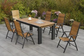 Merxx Santorin Gartenmöbel-Set, 7-tlg.