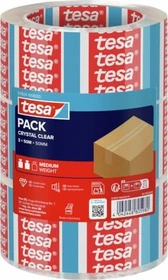 tesa tesapack kristall-klar, Klebeband, 50mm/66m, 3 Stück