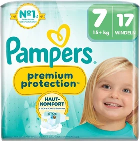Pampers Premium Protection Gr.7 Einwegwindel, 15+kg, 17 Stück