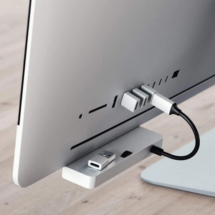 Satechi USB-A 3.0 [Stecker] auf USB-C 3.0 [Buchse] Adapter, silver