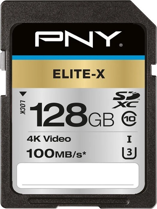 PNY Elite-X R100 128GB, UHS-I U3, Class 10