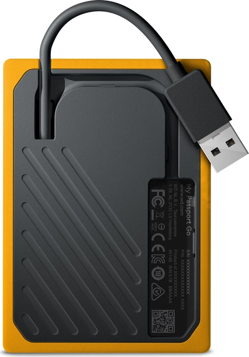 Western Digital WD My Passport Go gelb 500GB, USB 3.0 Micro-B