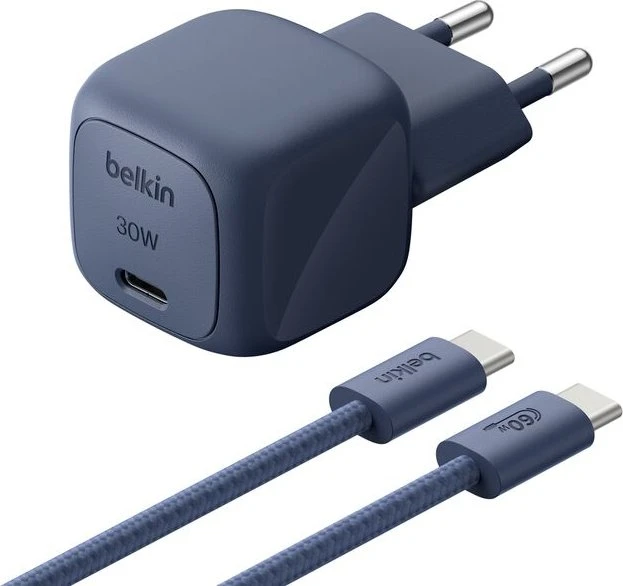 Belkin BoostCharge USB-C-Ladegerät + USB-C/USB-C-Kabel (30W)