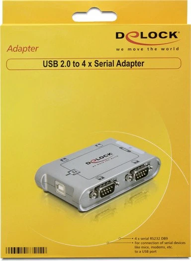 DeLOCK USB 2.0 to 4x serial adapter