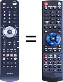 Clarke-Tech Fernbedienung für Clarke-Tech HD 5100 C