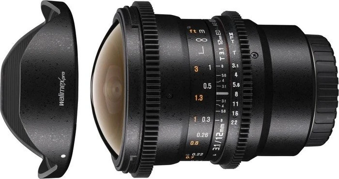 Walimex Pro 12mm 3.1 Fisheye VDSLR für Canon EF