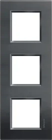 Bticino Livinglight Abdeckrahmen 3-fach, anthrazit