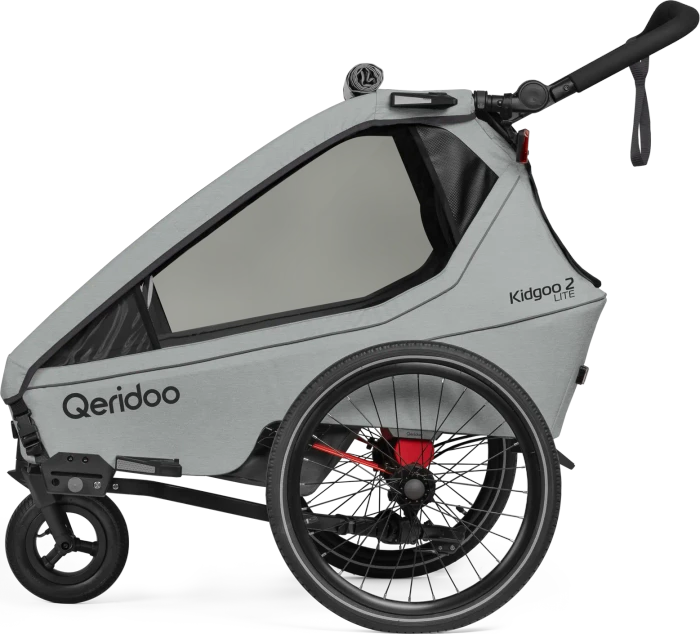 Qeridoo Kidgoo 2 Lite Fahrradanhänger titanium grey (Modell 2026)