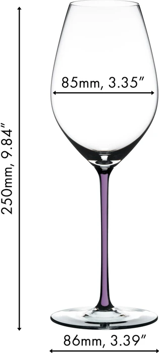 Riedel Fatto A Mano Champagner Weinglas violett