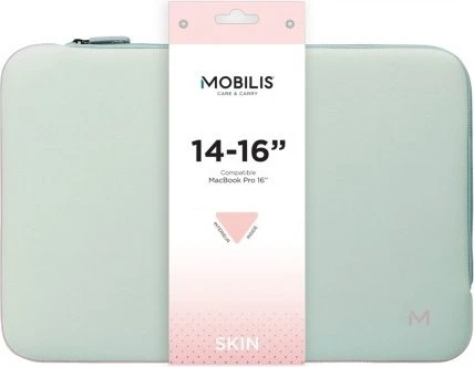 Mobilis Skin 14-16" Sleeve Notebook-Hülle, grau/rosa