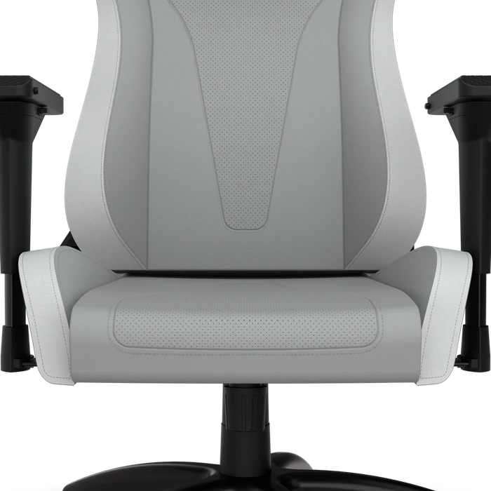 Corsair TC200 Plush Leatherette Gamingstuhl, hellgrau/weiß