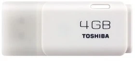 Toshiba TransMemory Hayabusa 4GB weiß, USB-A, USB 2.0