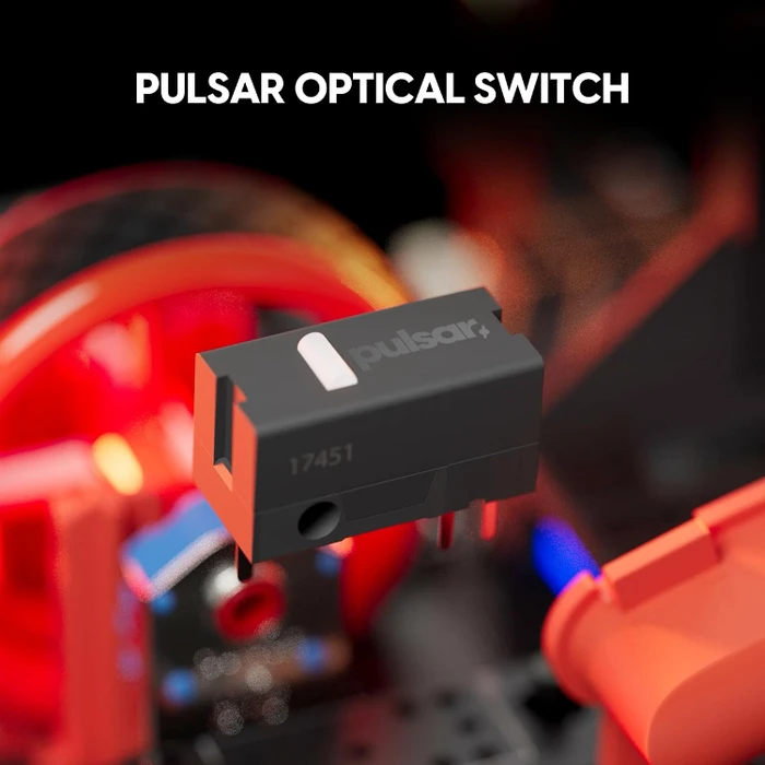 Pulsar Gaming Gears Pro Series CARPE-X Medium Wireless Gaming Mouse Carp Orange, USB