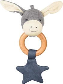 Sterntaler Holz Greifling GOTS Strick-Spielfigur Esel