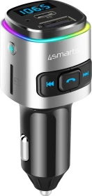 4smarts Kfz Ladegerät Bluetooth FM Transmitter Media&Assist schwarz/silber
