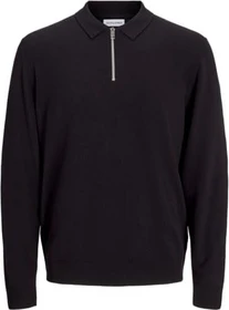 Jack & Jones Einfarbig Strickpullover schwarz (Herren)
