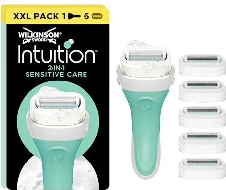 Wilkinson Sword Intuition 2in1 Sensitive Care Women Rasierer + 6 Wechselklingen