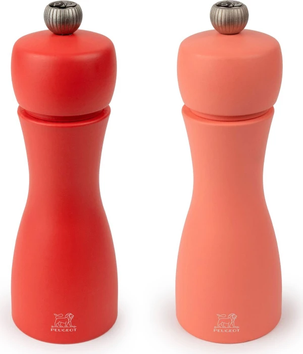 Peugeot Tahiti Duo Feuer Salz-/Pfeffermühlen-Set 15cm ziegelsteinrot/apricot, 2-tlg.
