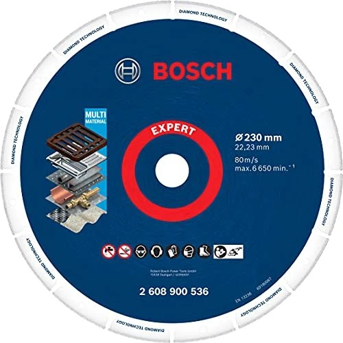 Bosch Professional EXPERT Diamond Metal Wheel Diamanttrennscheibe, 230x22.23mm, 1 Stück