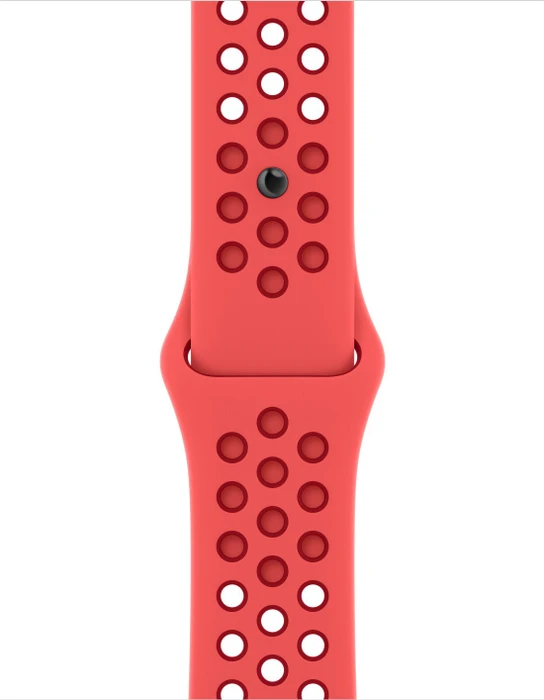 Apple Nike Sportarmband Regular für Apple Watch 41mm Bright Crimson/Gym Red