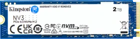 Kingston NV3 NVMe PCIe 4.0 SSD 2TB, M.2 2280 / M-Key / PCIe 4.0 x4