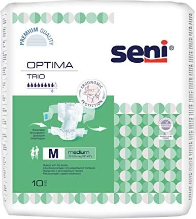 Seni Optima Trio Hygieneeinlage mit Hüftbund Größe M, 10 Stück