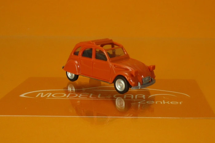 Herpa Citroen 2 CV Faltdach offen rotorange