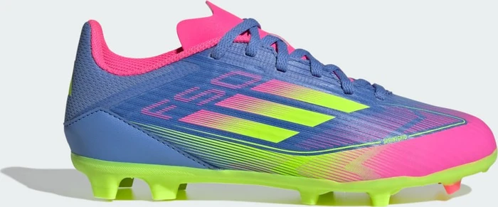 adidas F50 League FG/MG blue fusion/lucid lemon/lucid pink (Junior)
