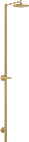 Hansgrohe AXOR Starck Nature Duschsäule mit Kopfbrause 240 1jet ohne Handbrause brushed gold optic
