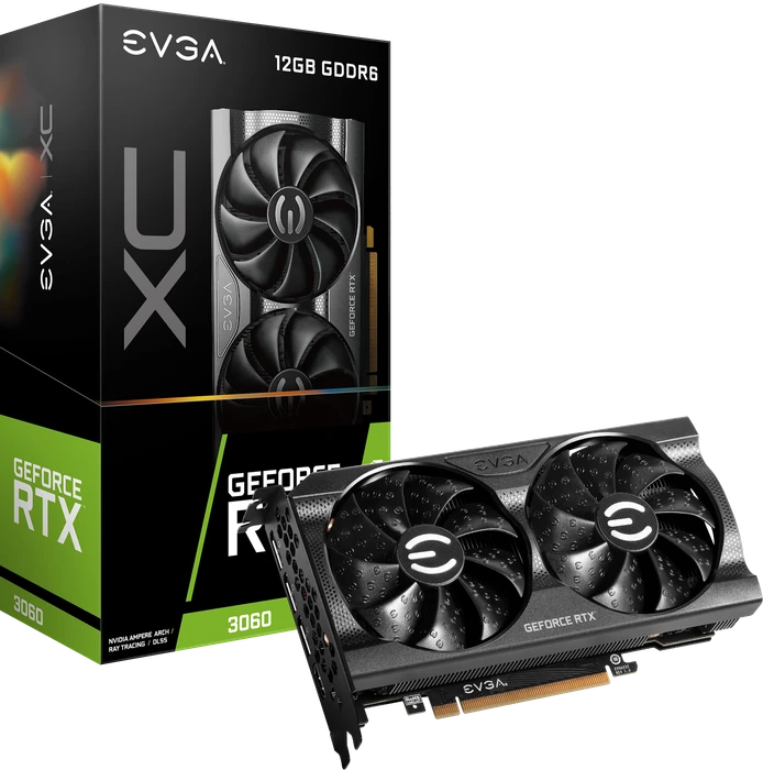 EVGA GeForce RTX 3060 XC Gaming (LHR), 12GB GDDR6, HDMI, 3x DP