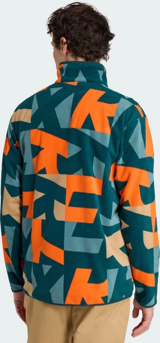 adidas Terrex Multi Printed Fleece Jacke aurora ivy/semi impact orange (Herren)