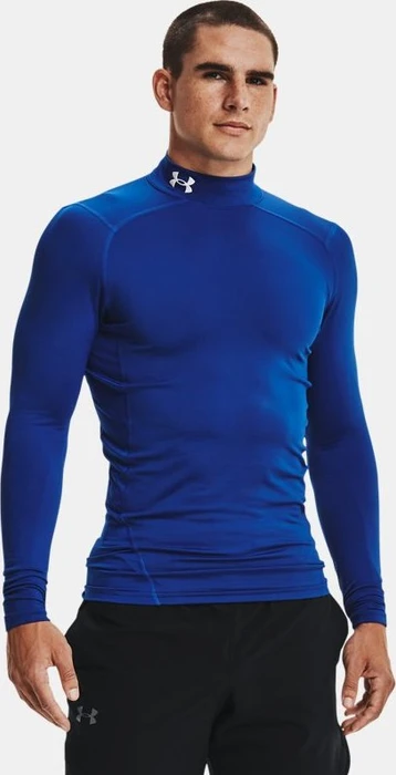 Under Armour ColdGear Kompressionsshirt langarm royal/white (Herren)