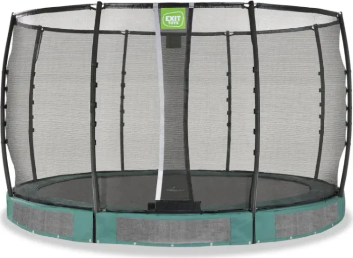 Exit Toys Allure Premium mit Sicherheitsnetz 366cm Bodentrampolin grün