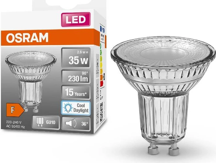 Osram Ledvance LED Star PAR16 35 36° 2.6W/865 GU10