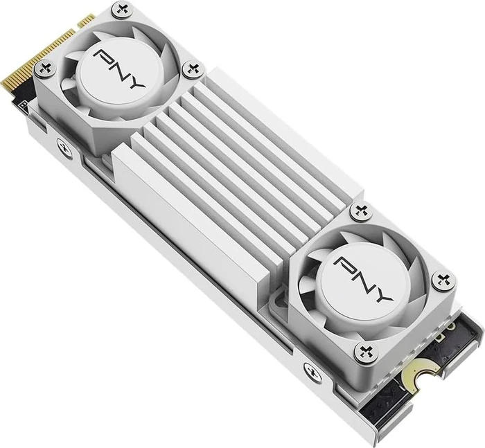 PNY CS3150 White 2TB, M.2 2280 / M-Key / PCIe 5.0 x4, Kühlkörper