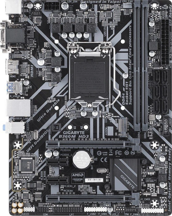 GIGABYTE B360M HD3 (Intel 1151 v2)