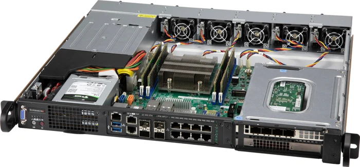 Supermicro SuperChassis 515M-R804, grau/schwarz, 1HE, 1x 800W redundant