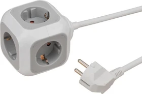 Brennenstuhl ALEA-Power Cube Schuko, 4-fach, 1.4m, weiß